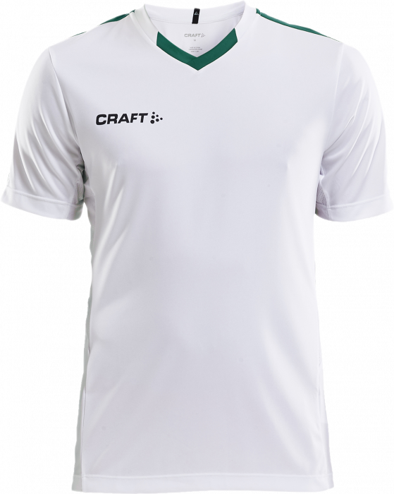 Craft - Progress Contrast Jersey - Biały & zielony