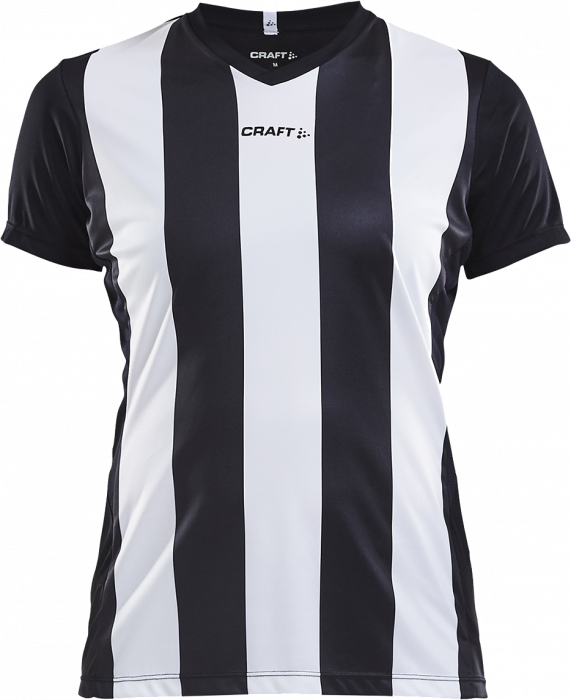 Craft - Progress Jersey Stripe Woman - Negro & blanco