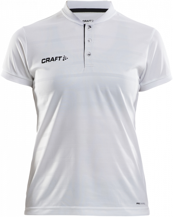 Craft - Pro Control Button Jersey Women - Bianco & nero