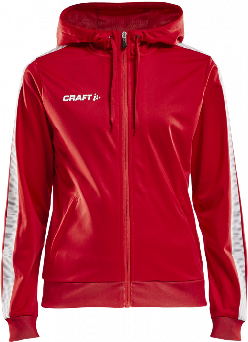 Craft - Pro Control Hood Jacket Women - Röd & vit