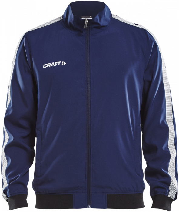 Craft - Pro Control Woven Jacket Youth - Azul marino & blanco