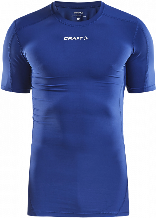 Craft - Pro Control Compression T-Shirt Youth - Azul & blanco