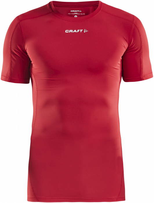 Craft - Pro Control Compression T-Shirt Uni - Rot & weiß