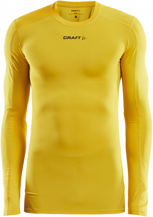 Craft - Pro Control Compression Long Sleeve - Amarelo & preto