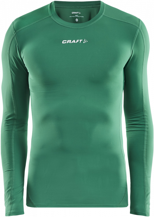 Craft - Pro Control Compression Long Sleeve Youth - Vert & blanc