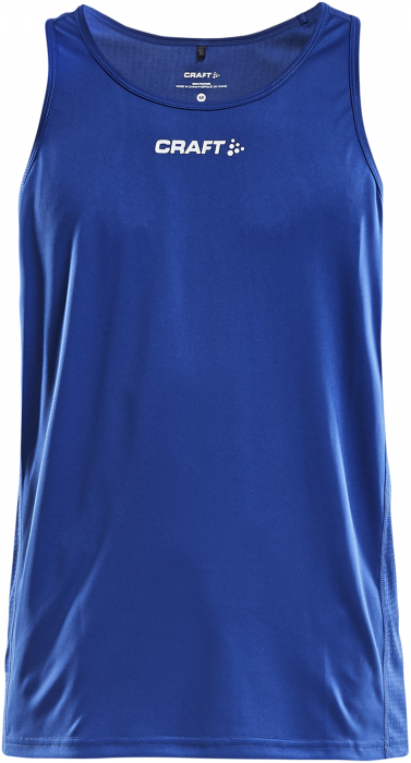 Craft - Rush Singlet Youth - Royal Blue & wit