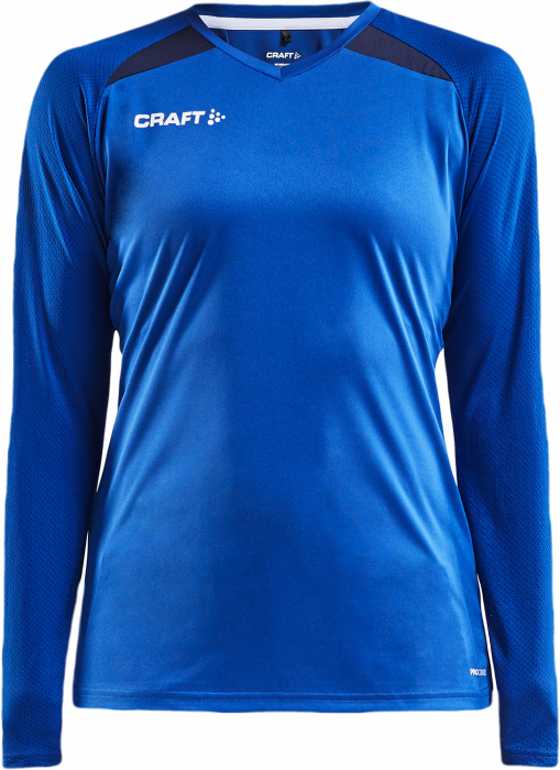 Craft - Pro Control Impact Langærmet T-Shirt Dame - Kobalt & navy blå