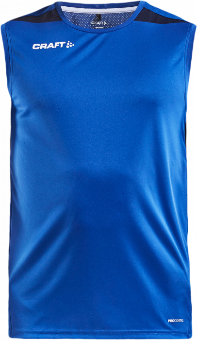 Craft - Pro Control Impact Ærmeløs T-Shirt Herre - Kobalt & navy blå