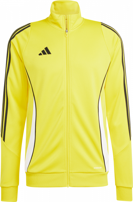 Adidas - Tiro 24 Træningstrøje Med Lynlås - Team yellow & hvid