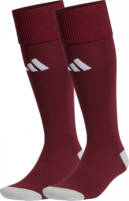 Adidas - Milano 23 Football Socks - Maroon & blanco