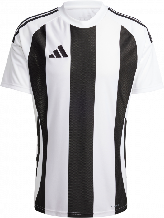 Adidas - Striped 24 Player Jersey - White & black