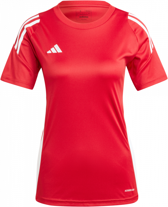 Adidas - Tiro 24 Spillertrøje Dame - Team Power Red & hvid