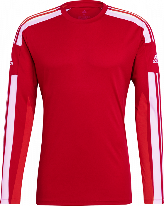 Adidas - Squadra 21 Langærmet Spillertrøje - Rød & hvid
