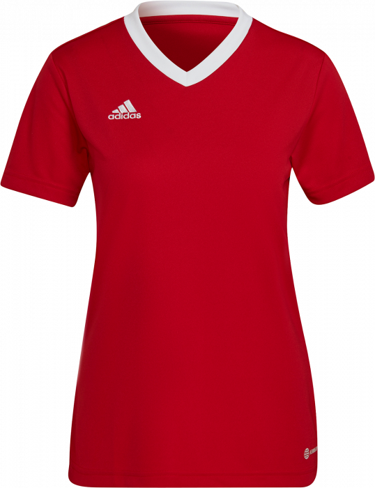 Adidas - Entrada 22 Spillertrøje Dame - Power red 2 & hvid