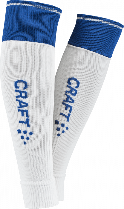 Craft - Progress 2.0 Contrast Sock W/o Foot - White & club cobolt