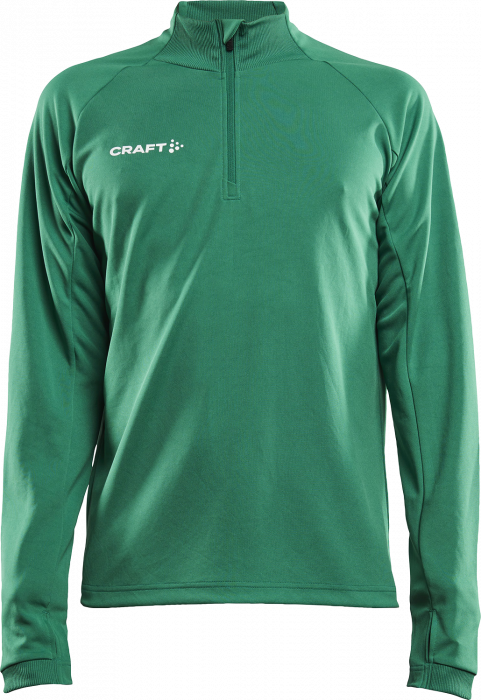 Craft - Evolve Shirt With Half Zip Junior - Zielony
