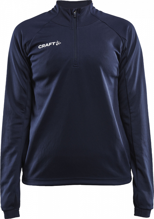 Craft - Evolve Shirt With Half Zip Woman - Marineblauw