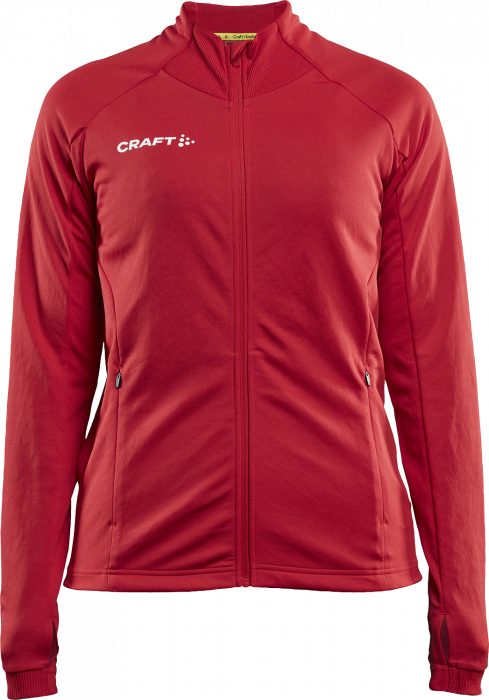 Craft - Evolve Shirt W. Zip Woman - Vermelho