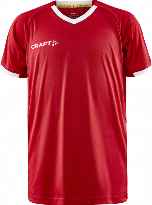 Craft - Progress 2.0 Solid Jersey Junior - Czerwony