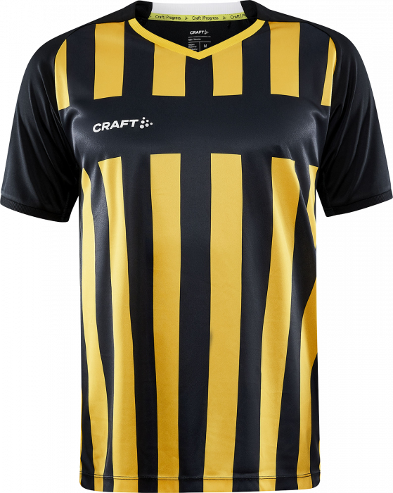 Craft - Progress 2.0 Stripe Spillertrøje - Sort & gul