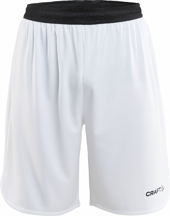 Craft - Progress Basket Shorts Junior - Branco & preto