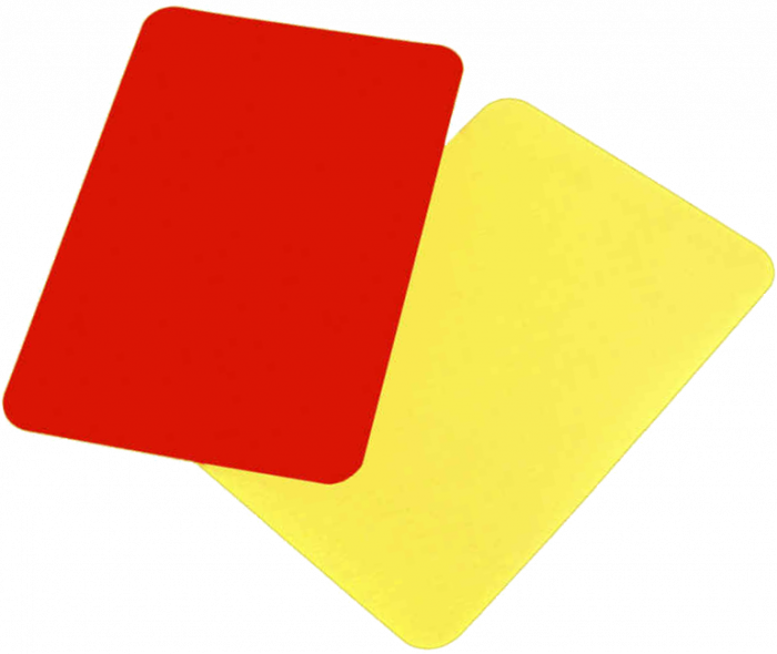 Sportyfied - Referee Card (Red And Yellow) - Amarillo & rojo
