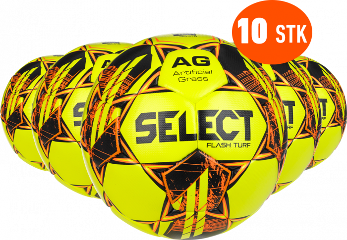Select - Flash Turf Football V23 10 Pcs - Yellow & orange