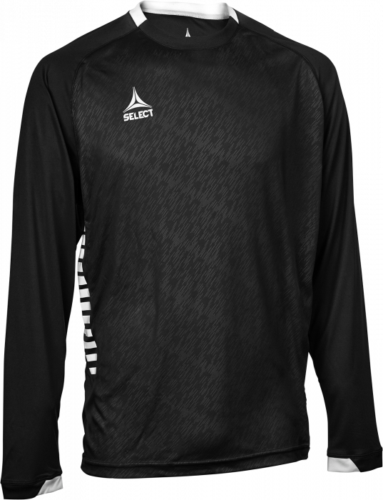Select - Spain Long-Sleeved Playing Jersey - Negro & blanco