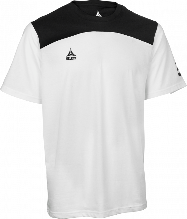 Select - Oxford T-Shirt - Weiß & schwarz